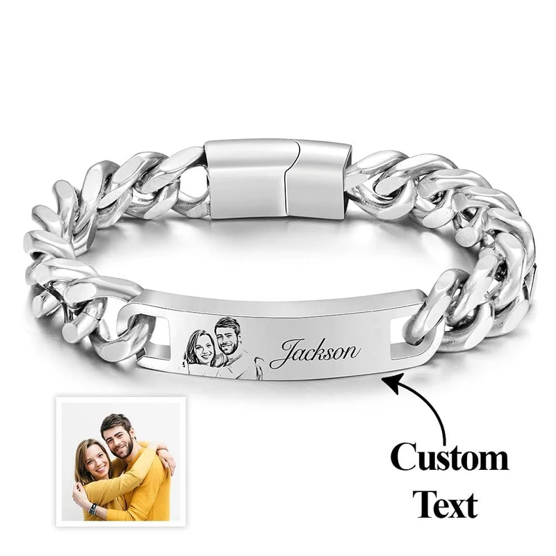 Edelstahl Foto Vintage Armband Schmuck