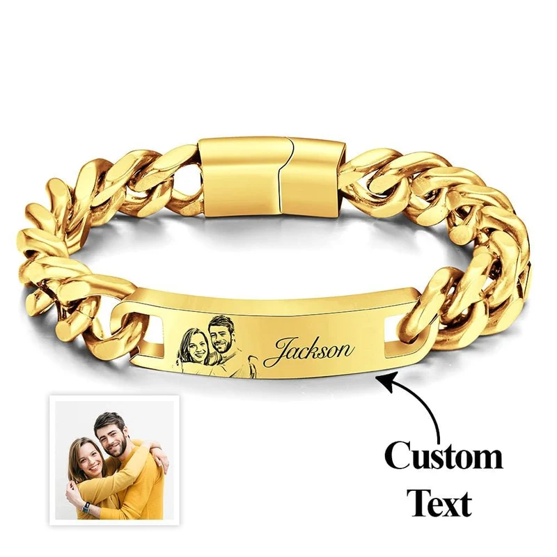 Edelstahl Foto Vintage Armband Schmuck
