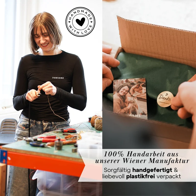 Personalisierbares Lederhalsband mit Name | Steingrau
