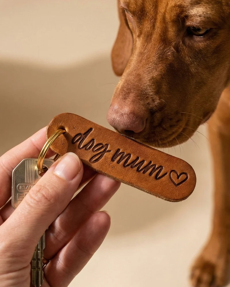 GRATIS ab 109€ | Schlüsselanhänger 'dog mum' + Herzanhänger mit Initial
