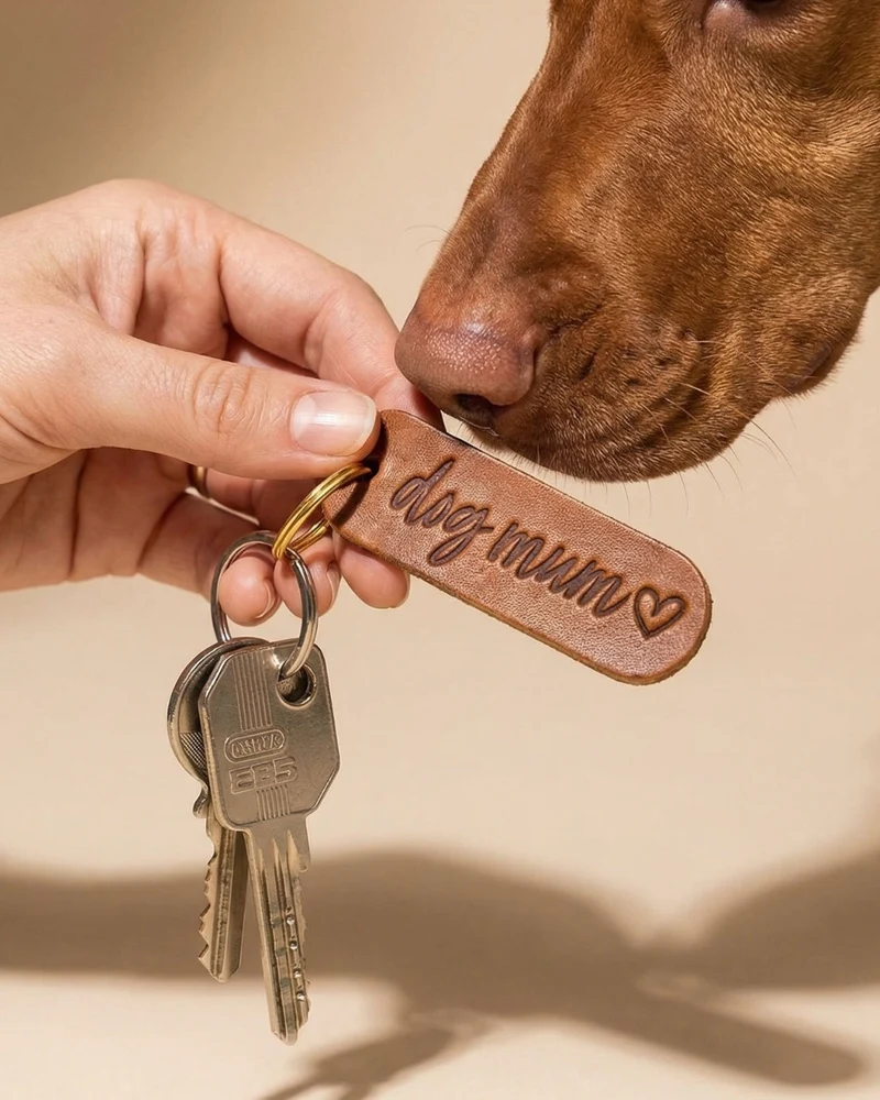 GRATIS ab 109€ | Schlüsselanhänger 'dog mum' + Herzanhänger mit Initial
