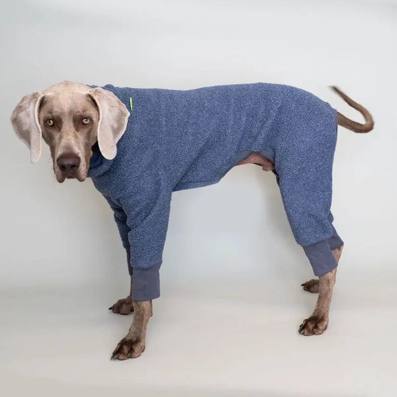 Hunde-Overall "Teddy" Taubenblau