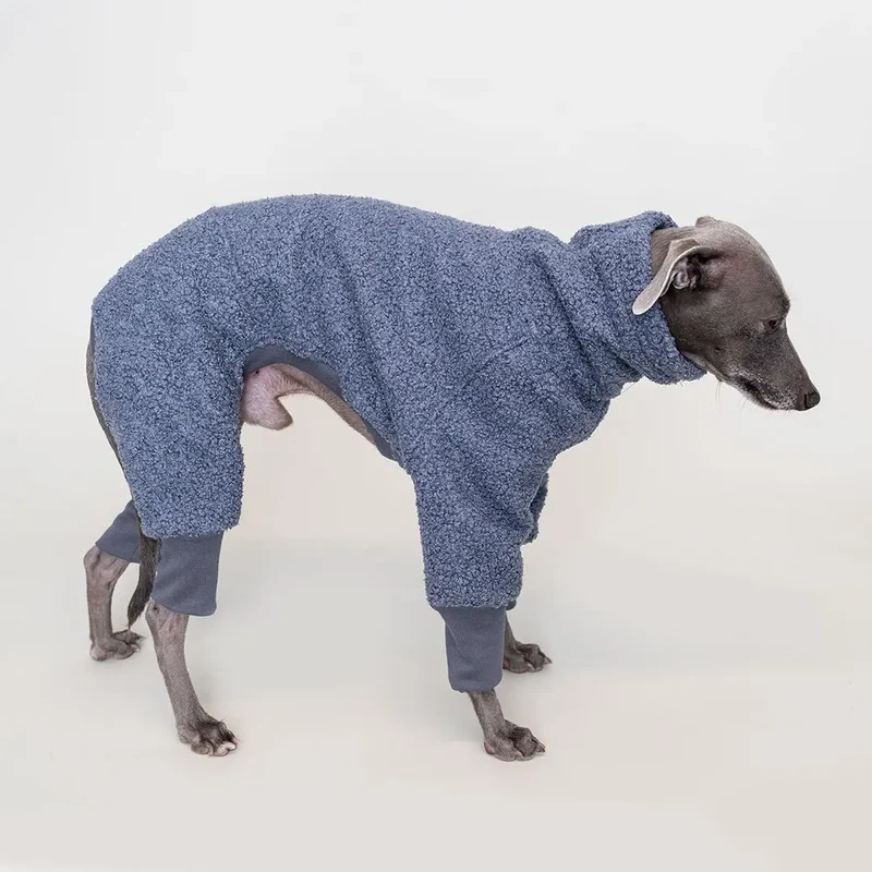 Hunde-Overall "Teddy" Taubenblau