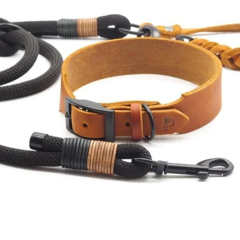 Set | Lederhalsband & Tauleine 'Baya'