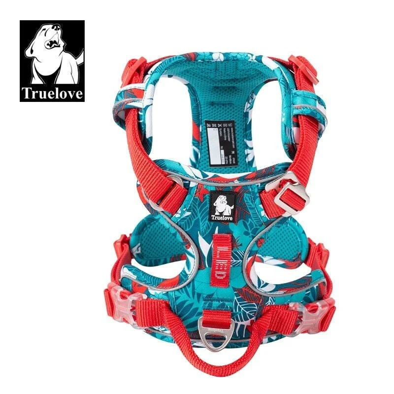 Reflektierendes Hundegeschirr "Camouflage Blue" Limited Edition | Gr. XL | Special Deal