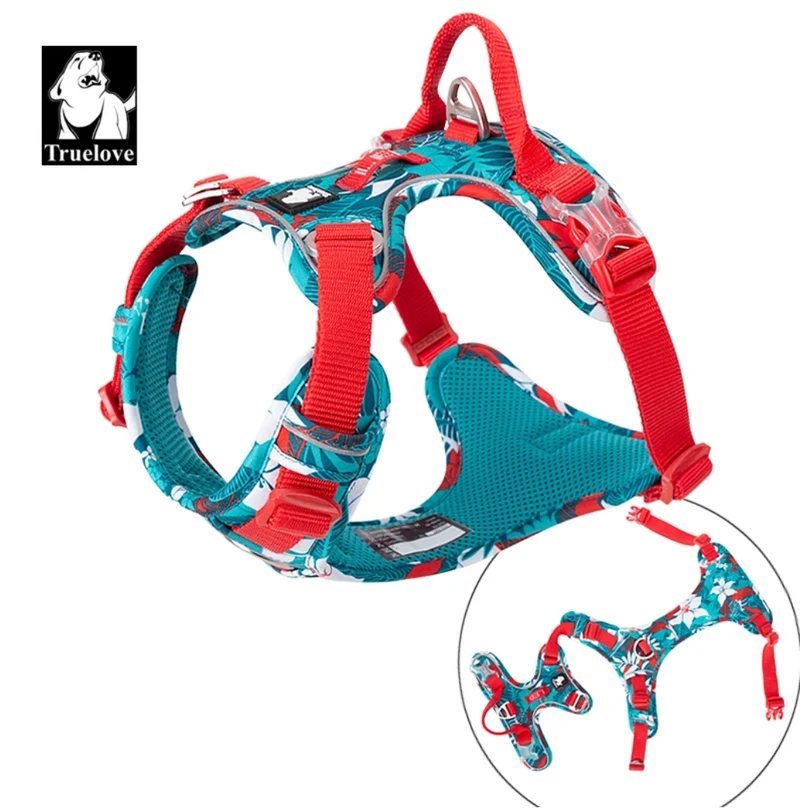 Reflektierendes Hundegeschirr "Camouflage Blue" Limited Edition | Gr. XL | Special Deal