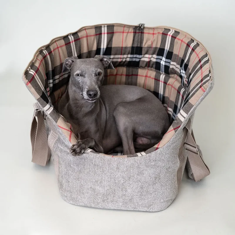 lunch & dinner "Notting Hill" Hundetasche TAUPE