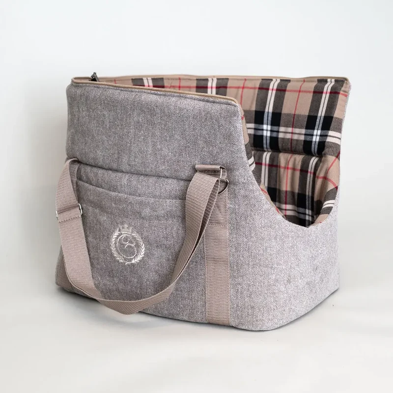 lunch & dinner "Notting Hill" Hundetasche TAUPE