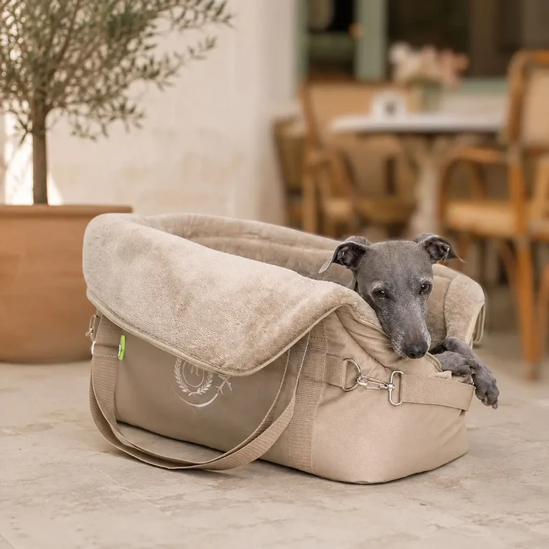 Hundeflugtasche AIR XL-LONG Summer – Beige