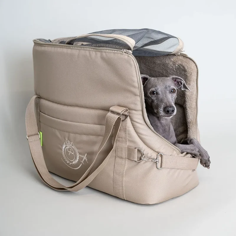 Hundeflugtasche AIR XL-LONG Summer – Beige