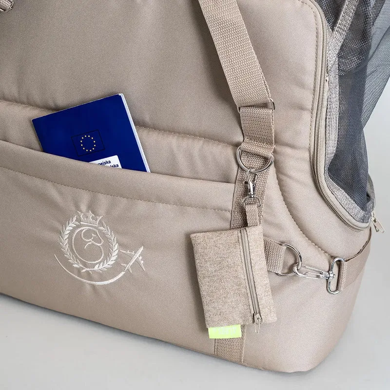 Hundeflugtasche AIR XL-LONG Summer – Beige