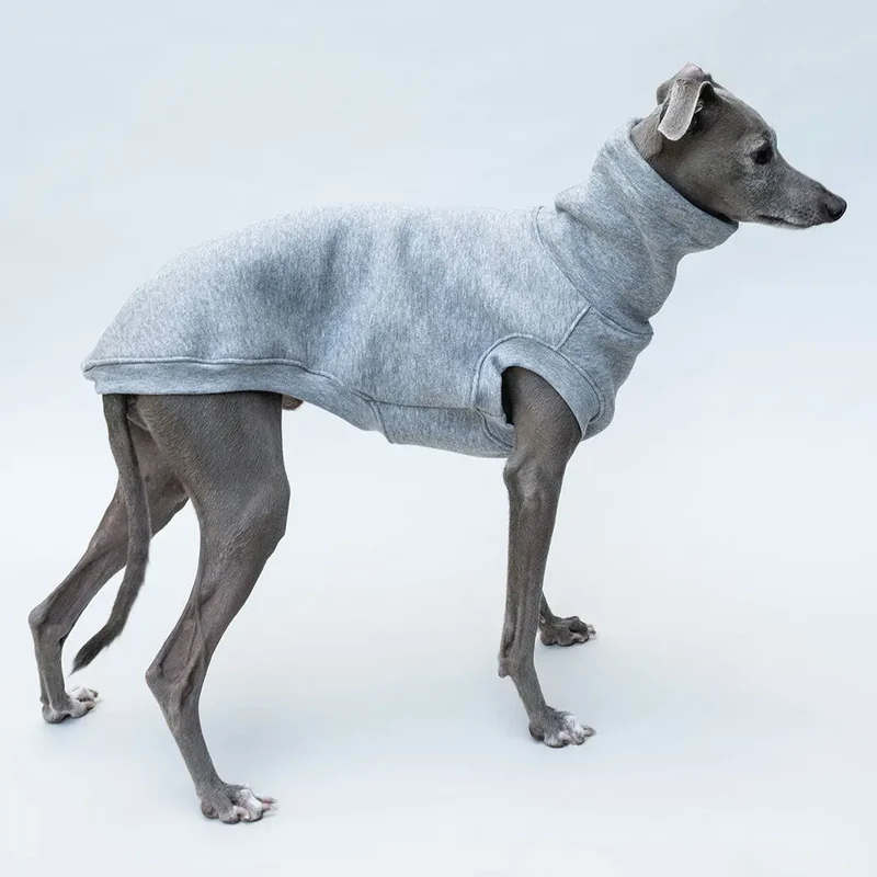 Hunde-Sweater "COZY" - Melange-HELLGRAU