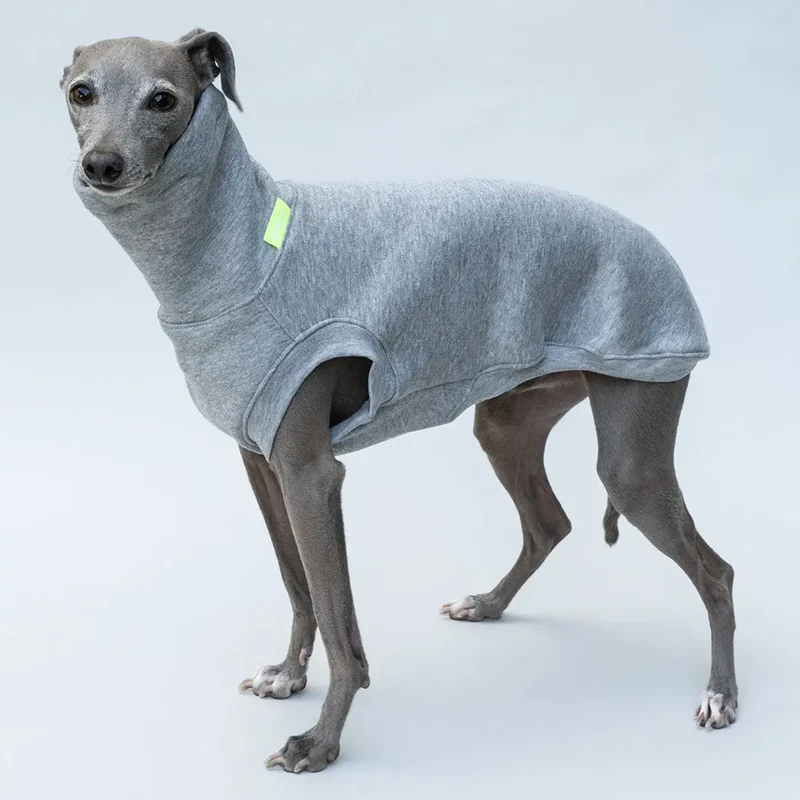 Hunde-Sweater "COZY" - Melange-HELLGRAU