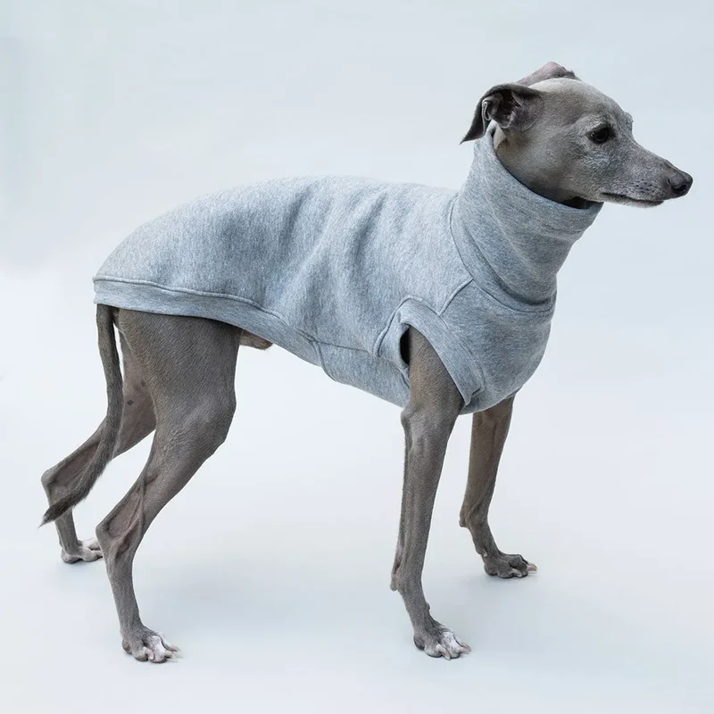 Hunde-Sweater "COZY" - Melange-HELLGRAU