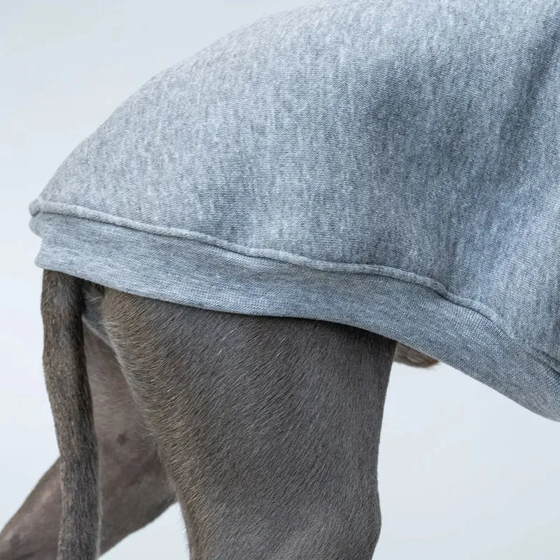 Hunde-Sweater "COZY" - Melange-HELLGRAU