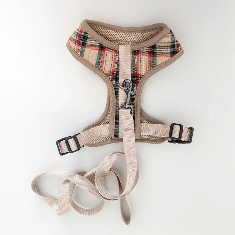 Hundegeschirr inklusive Leine - "Highland" - beige