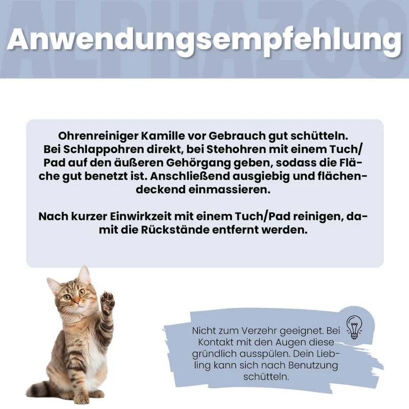 Lauscher-Auf Ohrenreiniger für Katzen