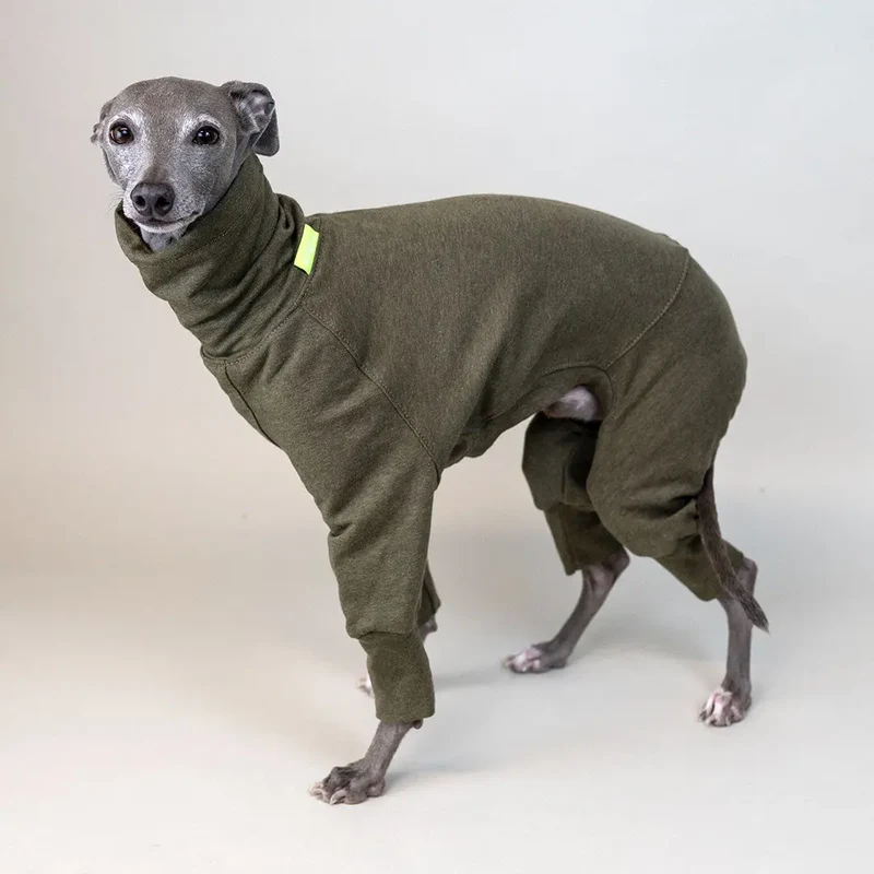 Hunde-Overall Homewear – Khaki