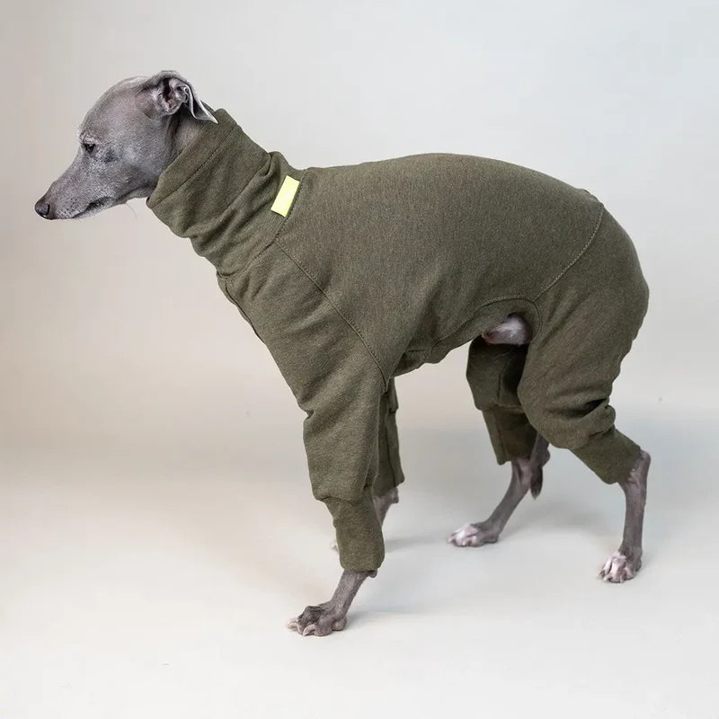 Hunde-Overall Homewear – Khaki