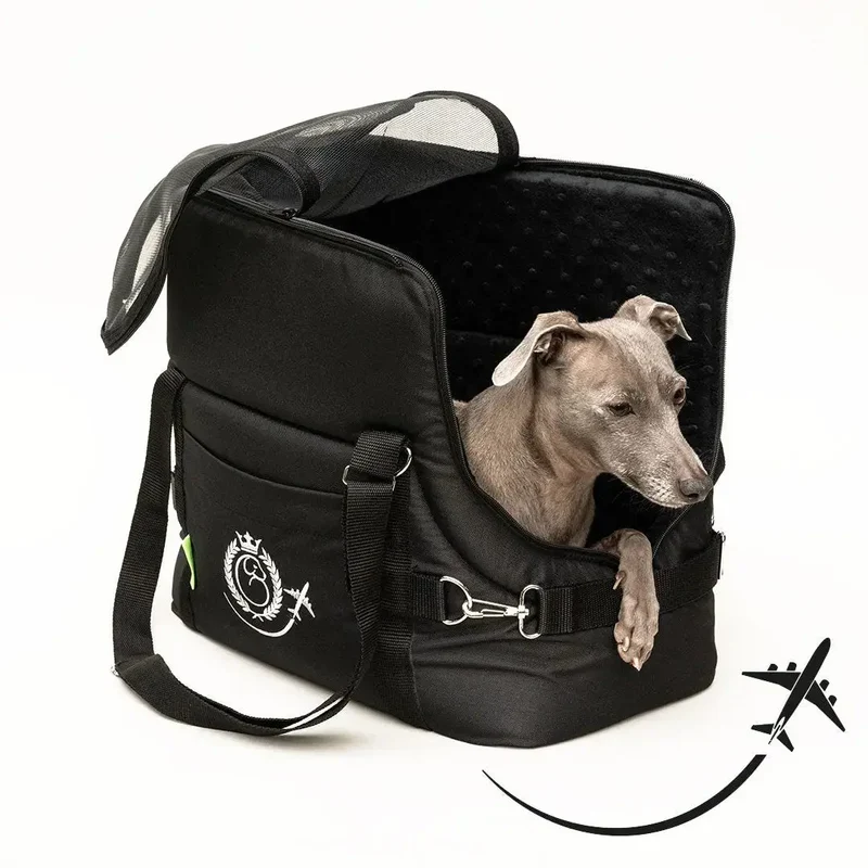 Hundeflugtasche AIR Lunch & Dinner – Black