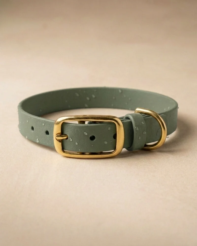 Biothane® Halsband 'Foggy Green'
