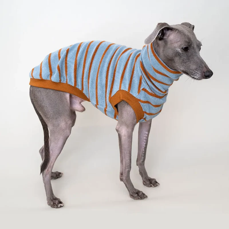 Frottee-Shirt für Hunde – Grau braun