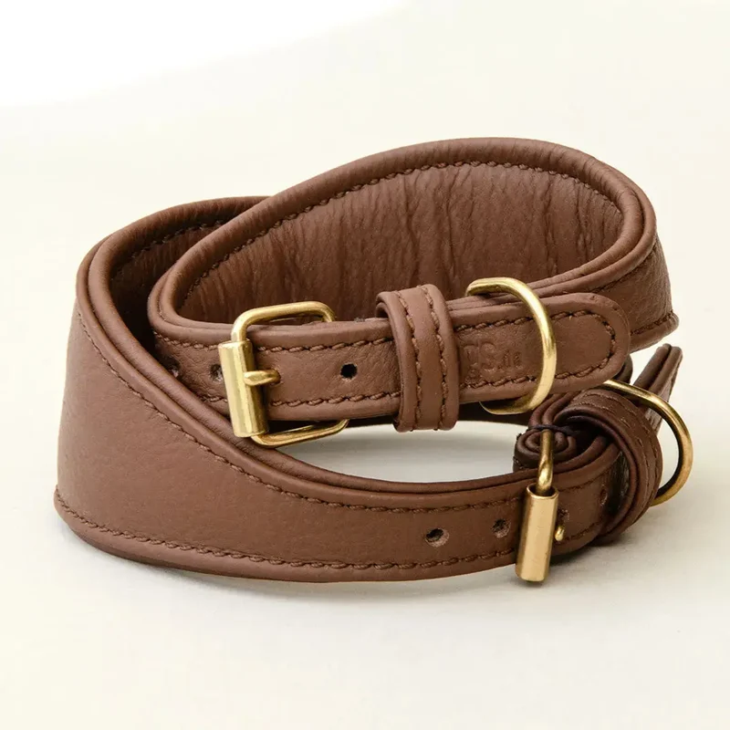 Windhundhalsband - "Greyhound Supersoft" brown