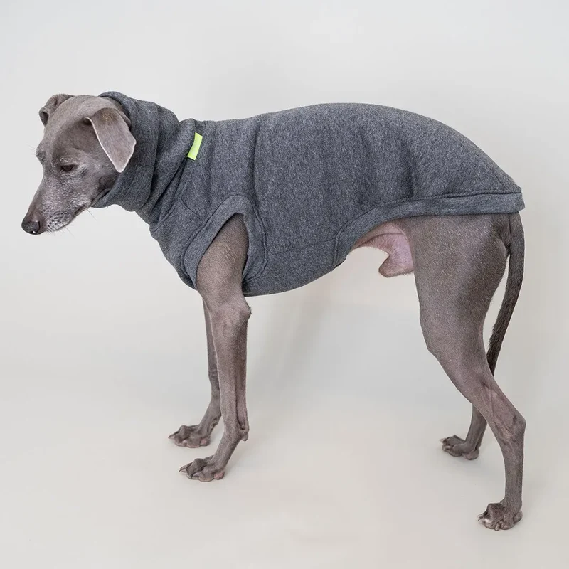 Hunde-Sweater "COZY" - Melange DUNKELGRAU