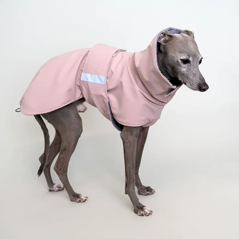 Warmer Hunde-Regenmantel "Safe From Rain VOL2" rosé
