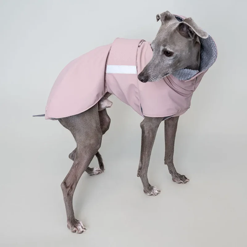 Warmer Hunde-Regenmantel "Safe From Rain VOL2" rosé