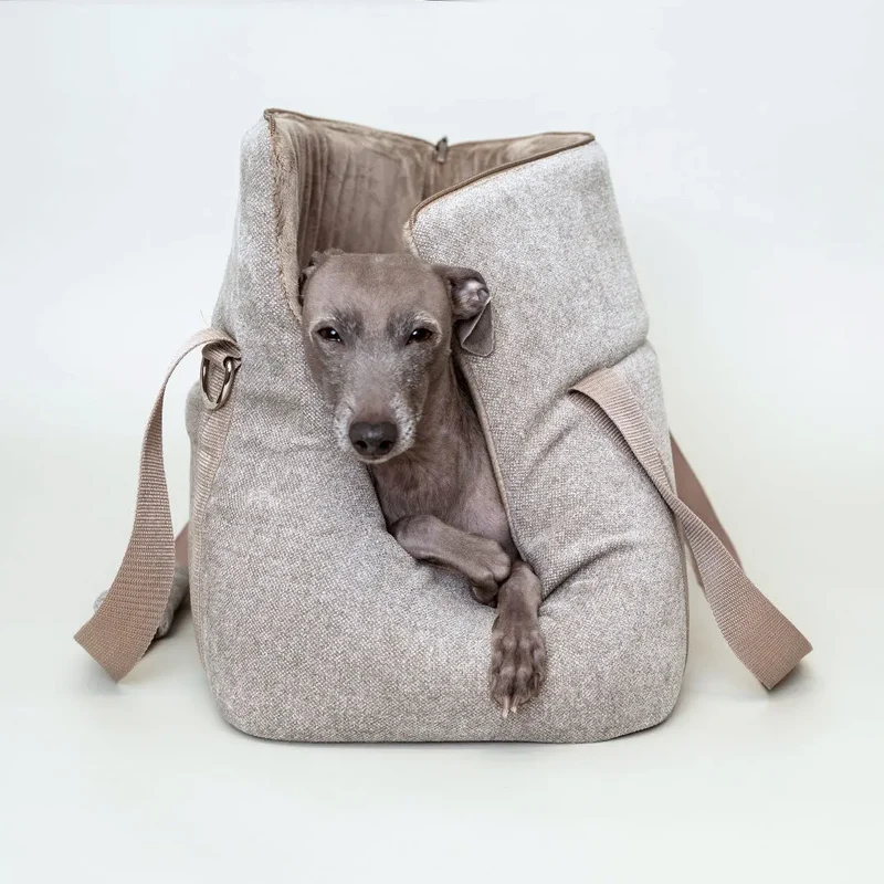 Hundetasche "lunch & dinner Cottage" - Taupe