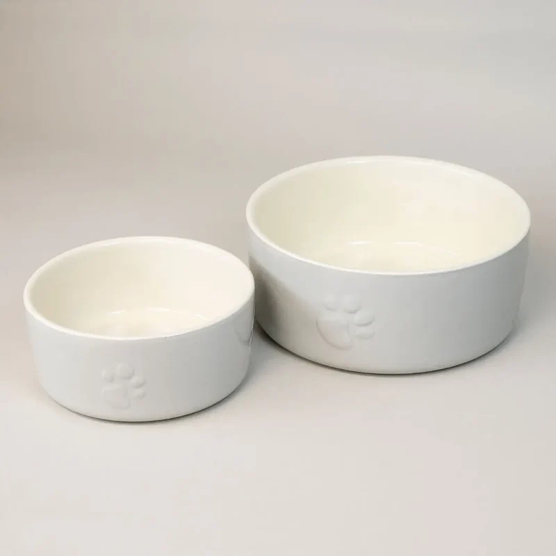 „Food&Drink“ Bowl – Hundenapf Steinzeug (Grau)