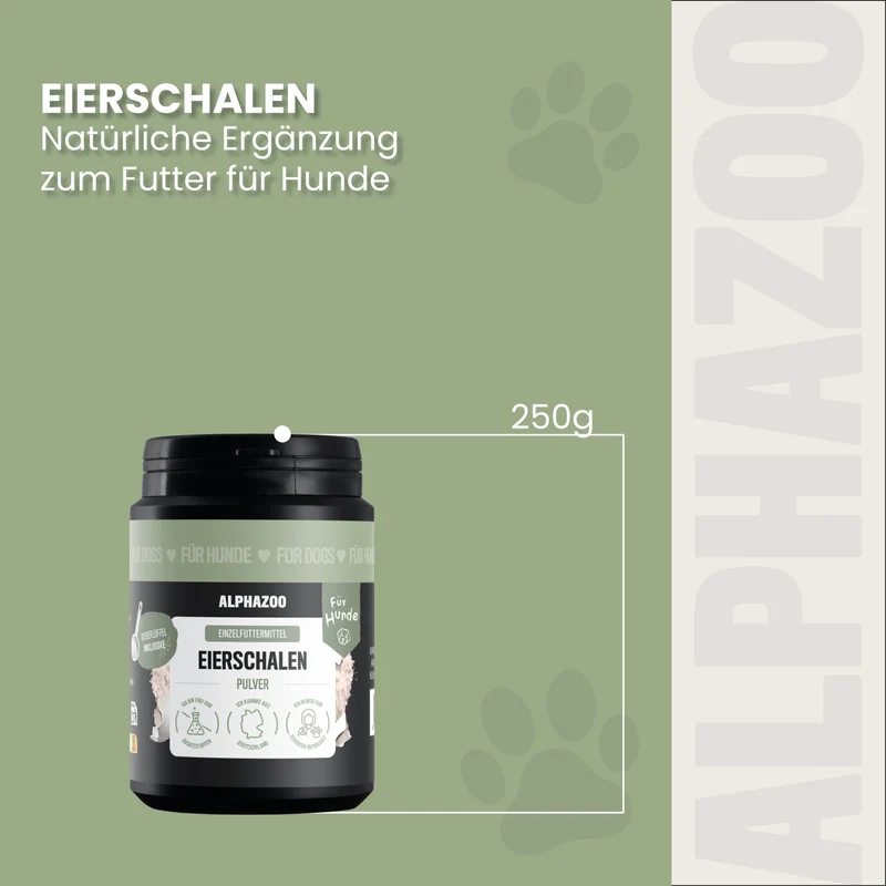 Eierschalenpulver für Hunde