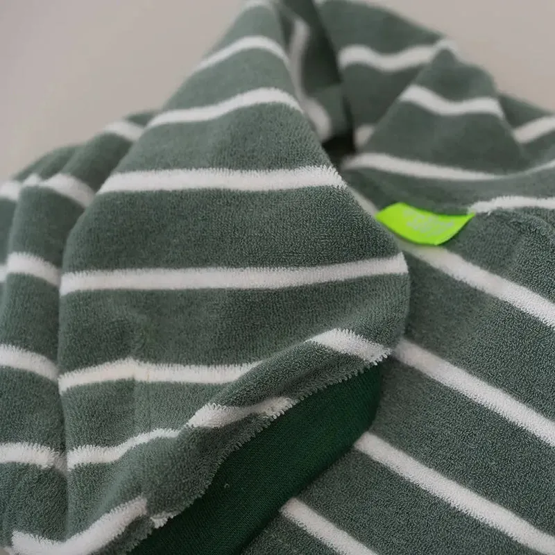 Frottee-Shirt für Hunde – Graugrün
