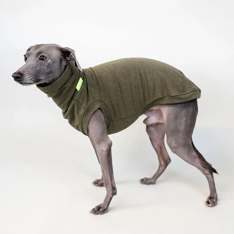 Hunde-Shirt Homewear – Khaki