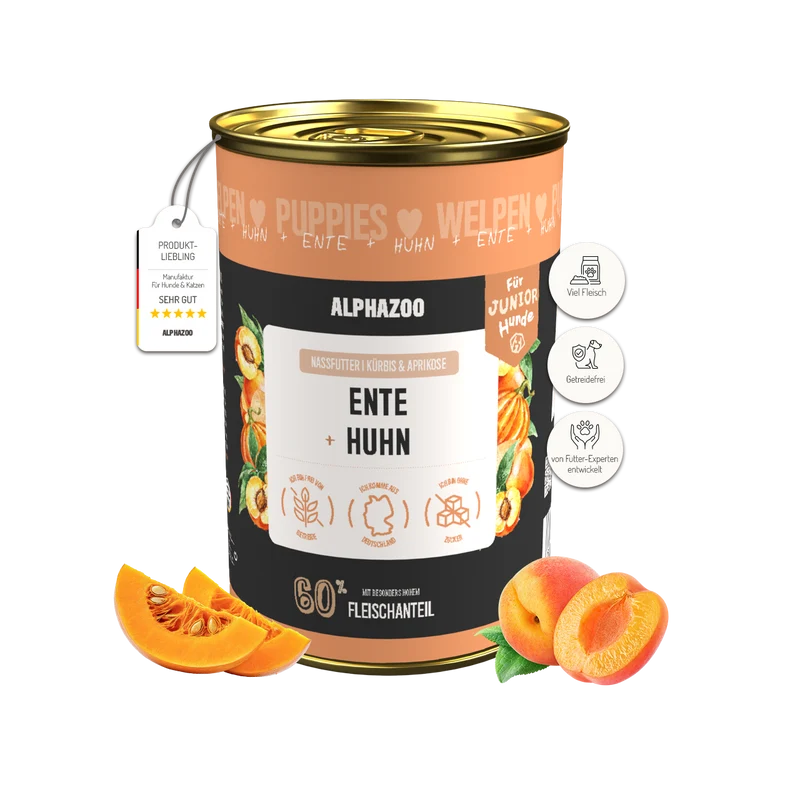 Ente + Huhn Nassfutter für Welpen