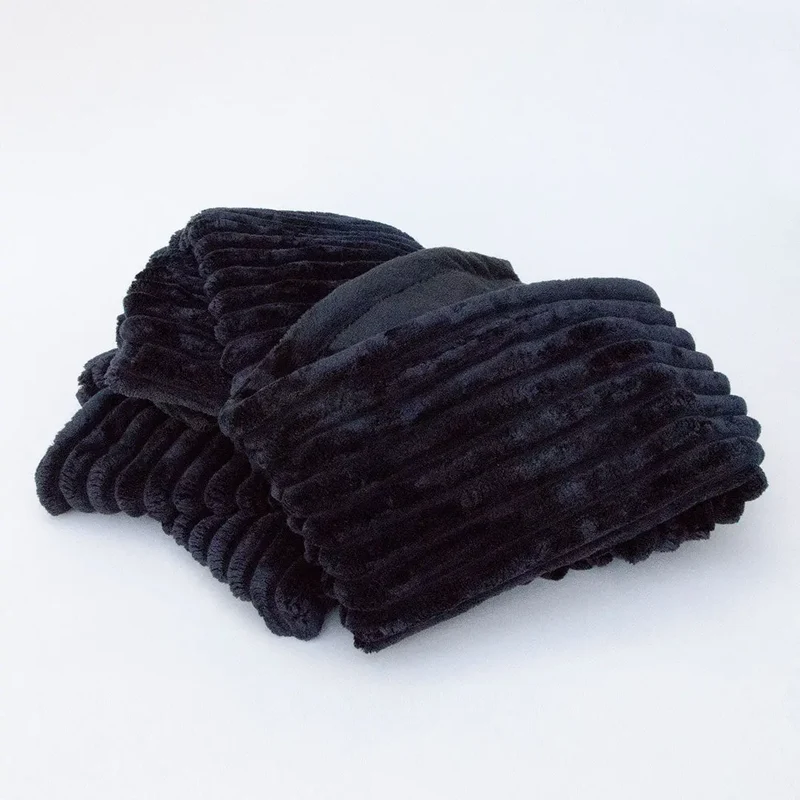 Stilvolle Hundedecke "Biscuit Plaid" black