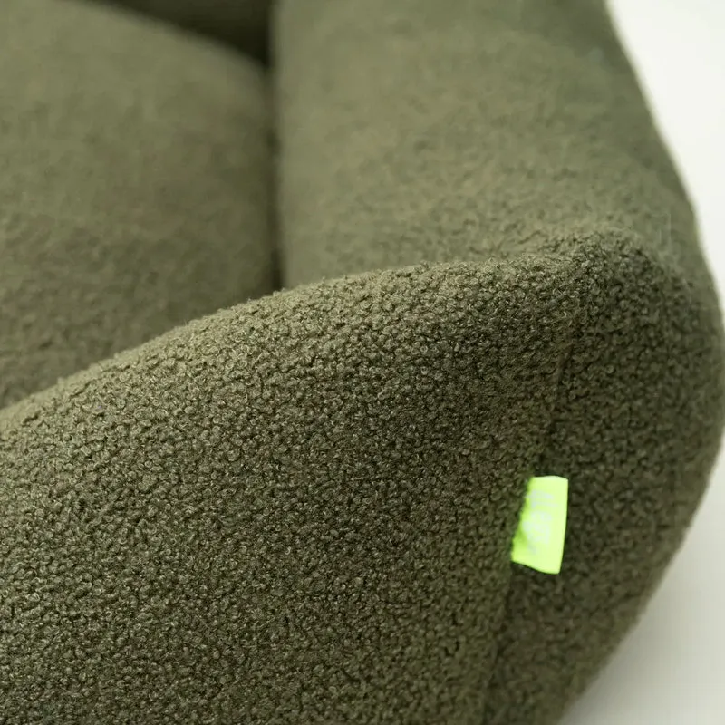 Luxus-Hundebett „Canapé Teddy Deluxe“ oliv