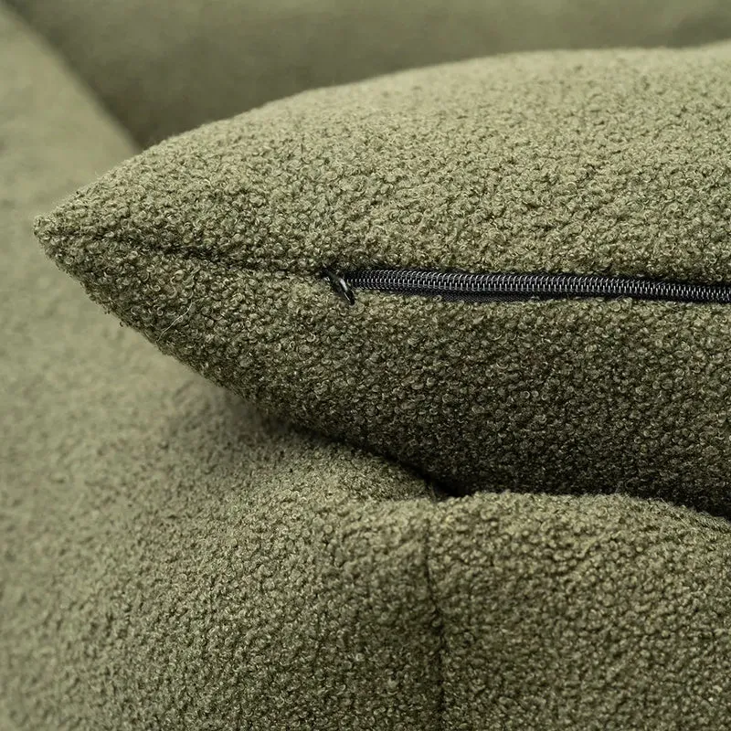 Luxus-Hundebett „Canapé Teddy Deluxe“ oliv