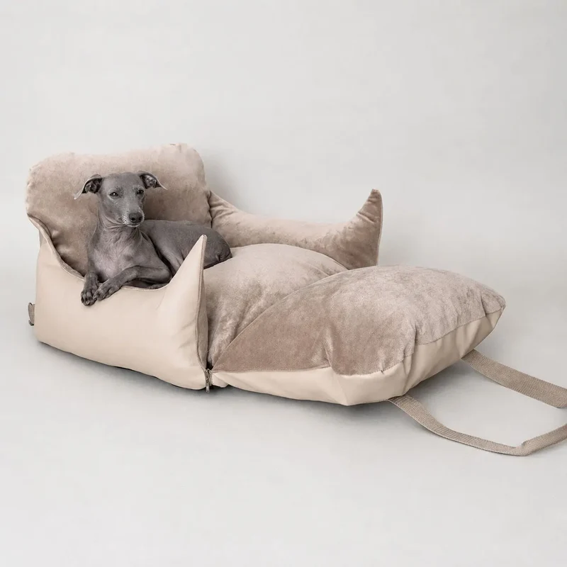 Hundeautositz „Travel Deluxe" – Glamour