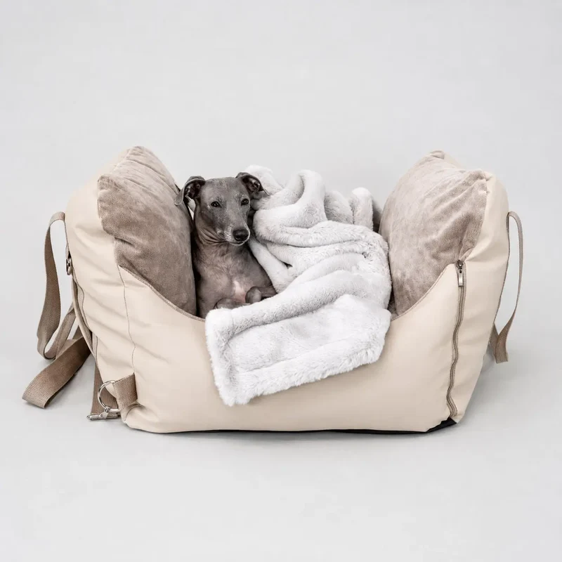 Hundeautositz „Travel Deluxe" – Glamour
