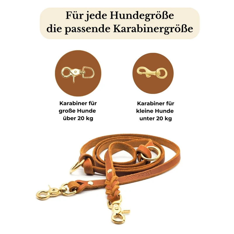 Set | Lederhalsband & Leine in Petrol