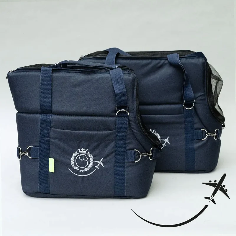 Hundeflugtasche AIR Lunch & Dinner – Navy