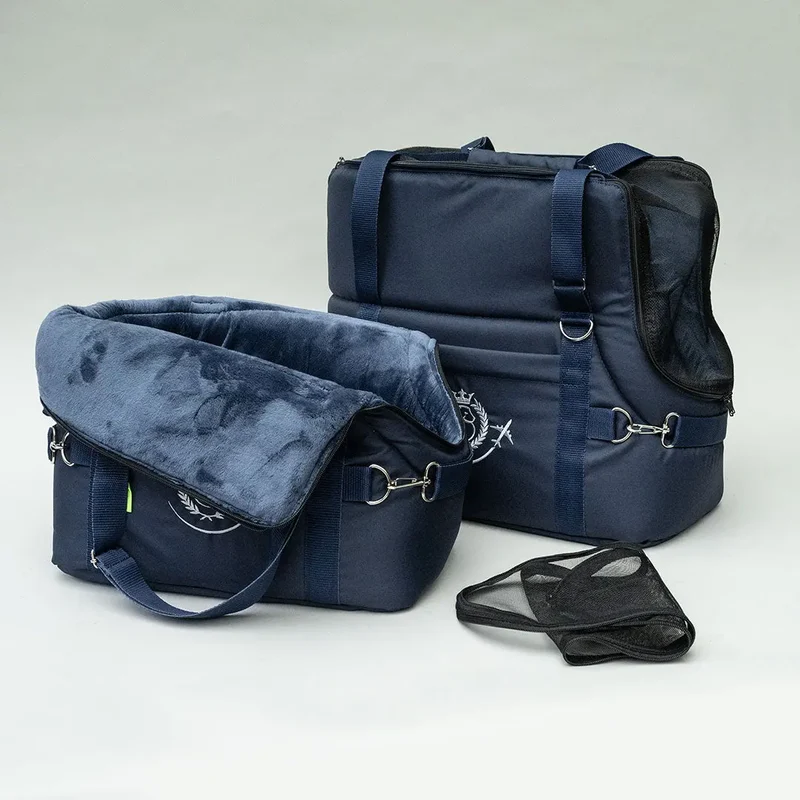 Hundeflugtasche AIR Lunch & Dinner – Navy