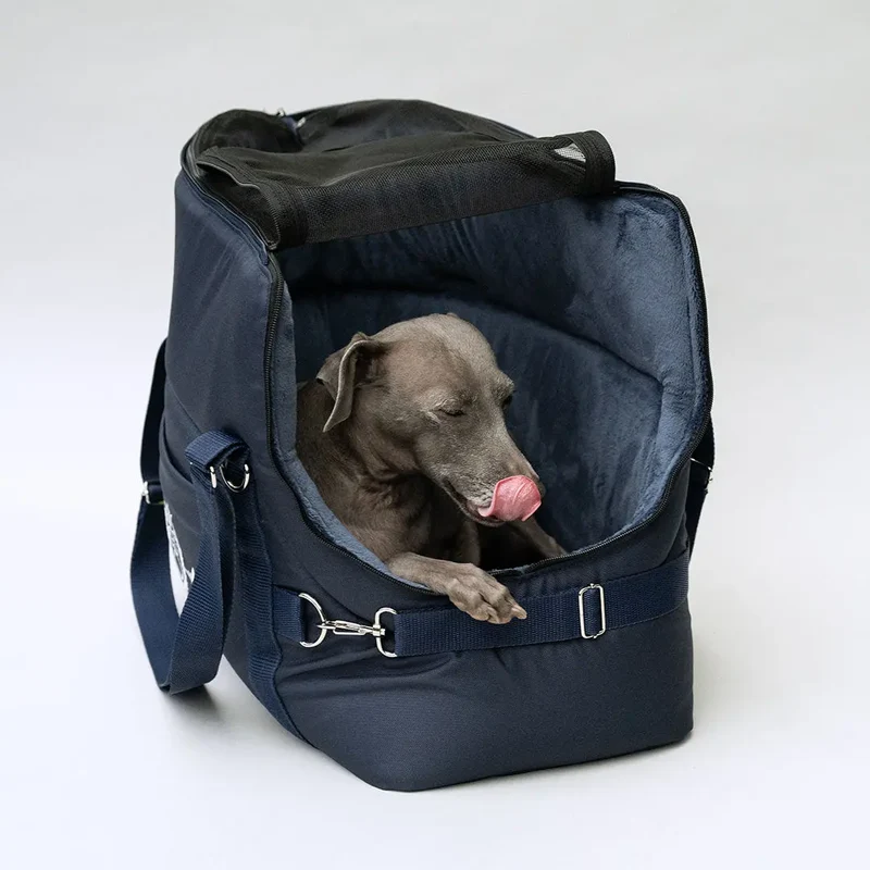 Hundeflugtasche AIR XL-LONG Lunch & Dinner – Navy