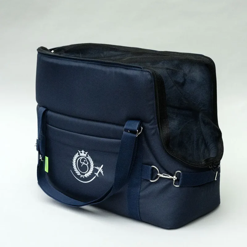 Hundeflugtasche AIR XL-LONG Lunch & Dinner – Navy