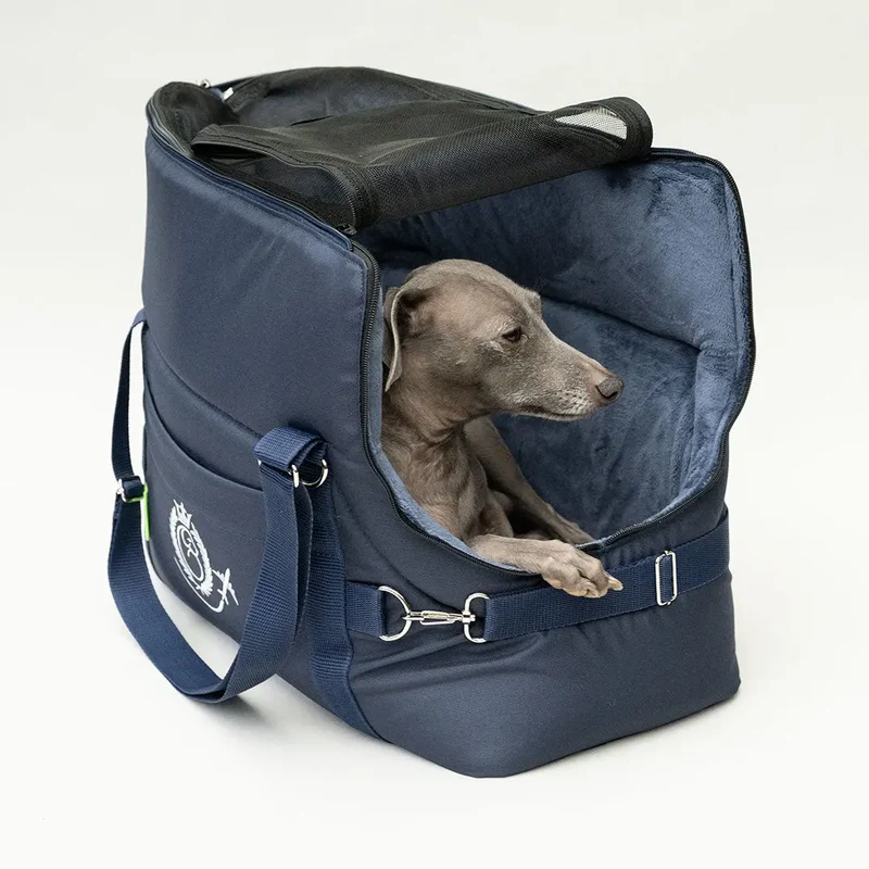 Hundeflugtasche AIR XL-LONG Lunch & Dinner – Navy
