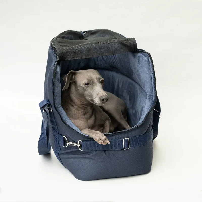 Hundeflugtasche AIR XL-LONG Lunch & Dinner – Navy