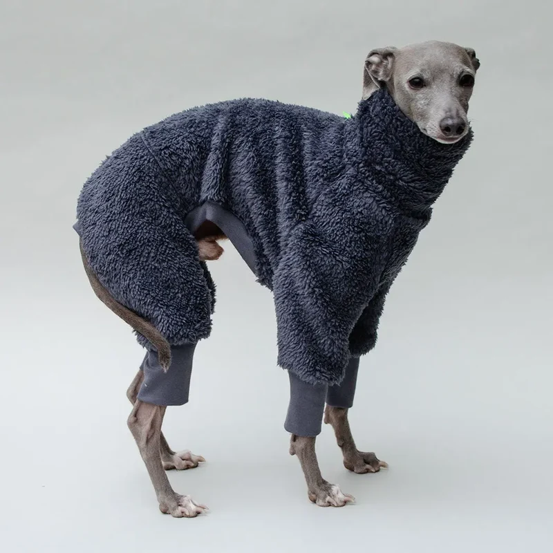Hunde-Overall "Fozzie" blau grau