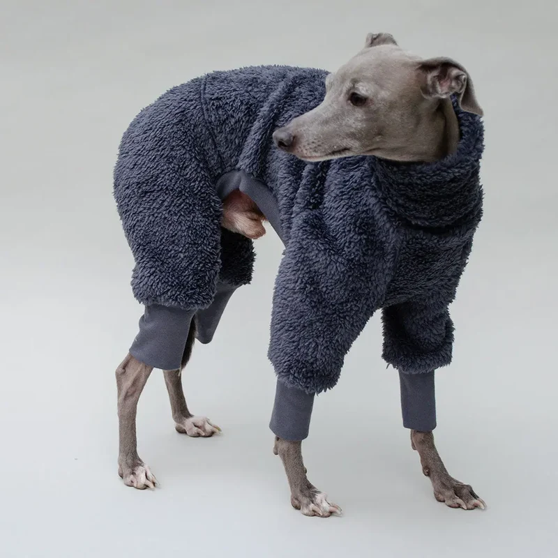 Hunde-Overall "Fozzie" blau grau